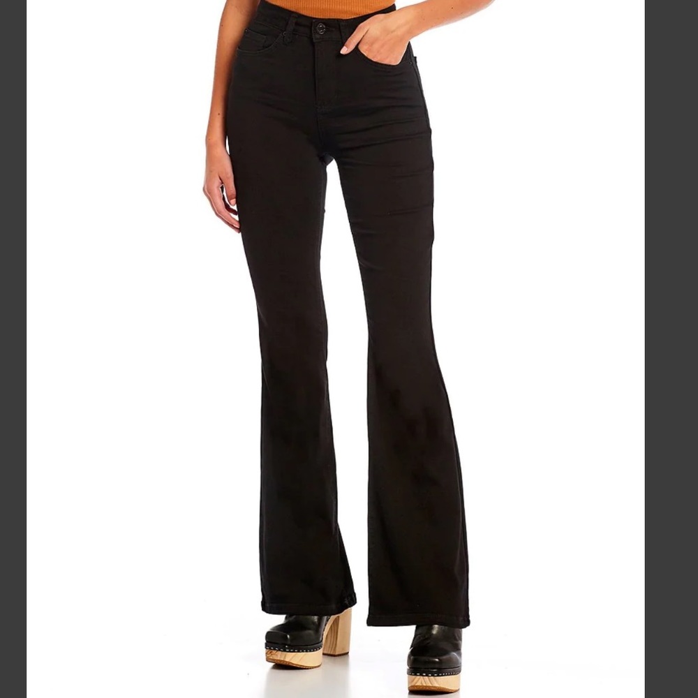 YMI hyper flex black flare pants